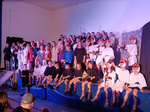 Students at Harrowsmith Public School performed The Hysterical History of the Trojan War on April 18 & 19.